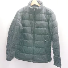 ◇ ⊇ UNIQLO ユニクロ 長袖 中綿ジャケット サイズL ブラック メンズ E  【1503060050262】