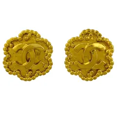シャネル CHANEL ココマーク イヤリング CC フラワーモチーフ イヤリング GP ゴールド レディース 【中古】