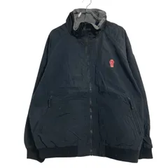 SPORTSMASTER ナイロンジャケット 2XL ブラック ビッグサイズ 裏フリース 古着卸 アメリカ仕入 a702-6485