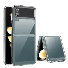 【新着商品】ケース エクスペリア 耐衝撃 スマホケース 薄型 透明 背面 用の保護カバー SC-54C/SCG17 黄変防止/滑り止め/擦り傷防止/光沢感/軽・薄 用のケース 4 Flip Z 『透明』Galaxy