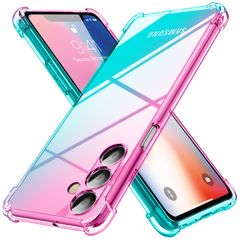 ケース 薄型 グラデーション色 ケース ケース 軽量 tpu SCG21 耐衝撃 スマホケース SC-53D 透明 米軍MIL規格取得 クリア おしゃれ 黄変防止防塵一体型 人気 5G ギャラクシー A54 A54 5G 携帯カバー Galaxy ピンク/グリ