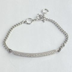 SWAROVSKI(スワロフスキー) ブレスレット美品  - シルバー×クリア
