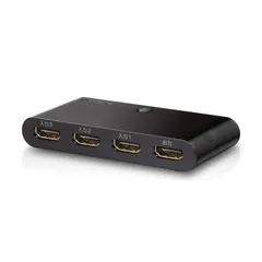 新品 エレコム HDMI 切替器 3入力 1出力 【PS4 PS3 Xbox360 Nintendo Switch ニンテンドークラシックミニ動作確認済】 HDMIケーブル付属(1本) ブラック GM-DHSW31BK