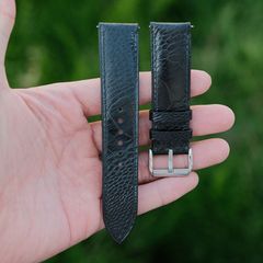 腕時計ベルト革　ダチョウ革　オーストリッチレッグ 本革 時計ベルト 時計バンド　凹凸型 弓カン 特殊形状 9mm ~ 29mm 交換用工具付