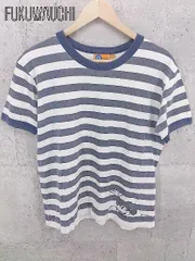 ◇ BEAMS ビームス disney ミッキーマウス ボーダー 半袖 Tシャツ カットソー M ネイビー ホワイト #  【1002798789838】