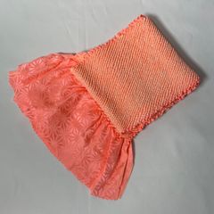 帯揚げ　オレンジ　正絹　絞り振袖用　使用可