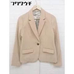 ◇ mysty woman ミスティウーマン シングル1B 長袖 テーラード ジャケット サイズM ベージュ レディース 【中古】 【1105070000680】のサムネイル