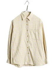 【お得なクーポン配布中!】 90s ブルックスブラザーズ チェック ライト フランネル シャツ レディース M 古着 90年代 オールド BROOKS BROTHERS ネルシャツ 長袖シャツ