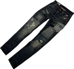 POLO RALPH LAUREN ☆ ダメージ加工 リペア加工 スキニー ジーンズ W25 クール 大人の女性 アメカジ ストリート ポロラルフローレン■JS990のサムネイル