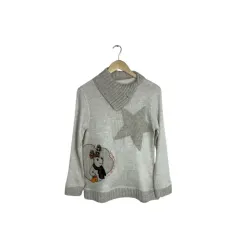 CASTELBAJAC(カステルバジャック) ボタン タートルネック ニット ベージュ 日本 ヴィンテージ 森ガール y2k キッチュ