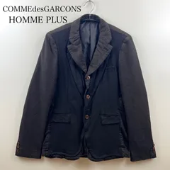TH✨コムデギャルソンシャツ　ポリ縮絨　ピーコート　ダークネイビー コム デ ギャルソン SHIRT ワイド クラシック ビッグカラー