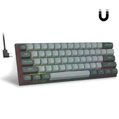 ☆3モード接続ホットスワップメカニカルキーボードミントグリーン