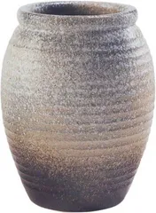 白窯変壺型傘立　（信楽焼き・陶器・傘立て・梅雨・雨・玄関・収納・B043-01）