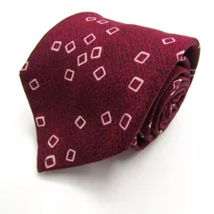 ジバンシィ ブランド ネクタイ ストライプ柄 小紋柄 スクエア柄 シルク イタリア製 PO メンズ レッド GIVENCHY 【中古】