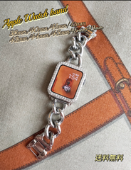 Apple Watch 3D ステンレス　チェーンベルト シルバー　全サイズあり