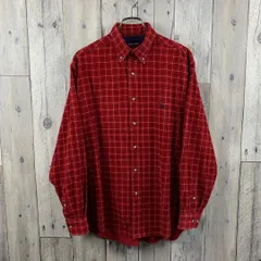 PEARLY GATES パーリーゲイツ ボタンダウン チェック ネルシャツ M