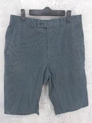 ◇ HIGH STREET ハイストリート TORNADO MART ストライプ ハーフ パンツ L グレー ブラック #  【1002798858466】のサムネイル