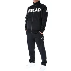 【新着商品】エスラッド 上下 スポーツウェア トレーニングウェア セットアップ メンズ ESLAD ESM111 ブラック Oサイズ 上下セット 夏 夏服 上 下 ジャージ 運動 メンズ 陸上 サッカー 野球 テニス 筋トレ 0