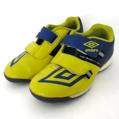 アンブロ フットサルトレーニングシューズ アジリ－ド2SLBLJR UTS5512JYB 靴 キッズ 男の子用 16サイズ ブルー×イエロー UMBRO 【中古】