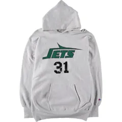 古着 90年代 チャンピオン Champion REVERSE WEAVE リバースウィーブ 刺繍タグ NFL NEW YORK JETS ニューヨークジェッツ/evb006267
