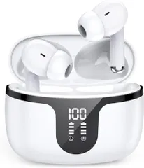 2025【イヤホンBluetooth5.4音質強化型】ワイヤレスイヤホンBluetoothイヤホンブルートゥースイヤフォンカナル式ENC通話ノイズキャンセリングLEDディスプレイマイク付き自動ペアリング快適な…