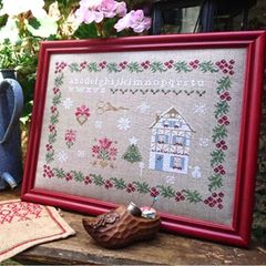 ★ 🟦⬜🟥クロスステッチ チャート 図案 ⭐Couleur d'Etoile【 Le pays de Noël 】◆クリスマスの国◆ フランス 輸入クロスステッチ 刺繍 可愛い 雪 星 クリスマス