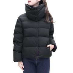 【TATRAS / タトラス】 レディース ダウンジャケット (LTLA22A4246-D 01 BLACK) ブラック×パープル PARE パレ ショート 22aw-23aw [新品] [訳あり]