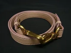 ■美品■ MARC BY MARC JACOBS マークバイマークジェイコブス レザー バッグ用 ショルダーストラップ ライトベージュ系 BJ3703