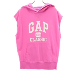 GAP ギャップ ノースリーブ パーカー XXS ピンク メンズ 古着