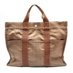 エルメス エールライン トートMM ブラウン ABランク 中古