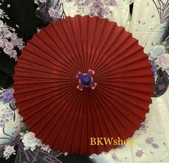 現品限り　used　高級羽二重傘　番傘　蛇の目傘　和傘　紅色　着物　舞踊　和装　撮影