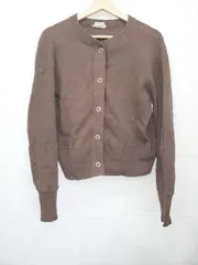 ◇ Θ Shinzone シンゾーン スナップボタン 長袖 カーディガン ブラウン レディース E  【1411070009128】