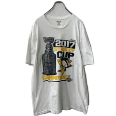 Reebok 半袖 プリントTシャツ XL ホワイト リーボック 2017 スタンレーカップ 古着卸 アメリカ仕入 a708-5686のサムネイル