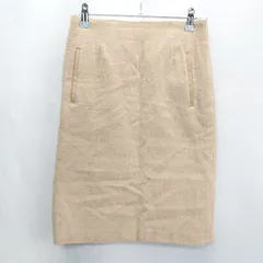 ◇ ⊇ COLLAGE GALLARDAGALANTE 膝丈 台形 スカート サイズF ブラウン系 レディース E  【1502060049474】