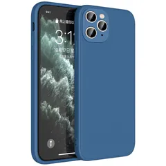 【在庫処分】ソフトカバー スリム 薄型 軽量 薄型 一体型 耐衝撃 レンズの全面保護 擦り傷防 シリコン 米軍MIL規格取得 ワイヤレス充電 ケース 全面保護カバー アイフォン 用 11 11 Pro 用 Pro ケース 青 iPhone MJJ-1053-I