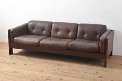 ka_ya様 ヤマハ 旧日本楽器製造株式会社 チーク材×本革 シングルソファ