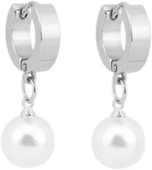 belltree 真珠パール調 両耳用2つ入り イヤークリップ ステンレス素材(イヤリング)