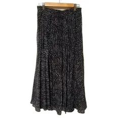 lK美品　セオリーリュクス　ロング巻きスカート風スカート　チェック lK美品 セオリーリュクス ロング巻きスカート風スカート