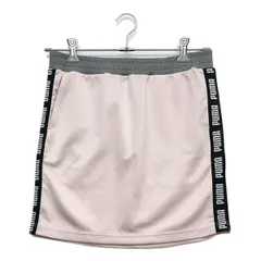 中古 レディース プーマ PUMA スカート L 薄ピンク  ストレッチ
