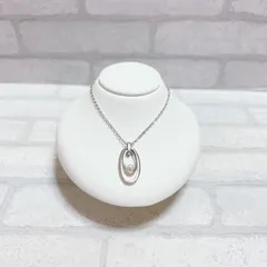 ネックレス　silver　シルバー　パール　ラウンド　丸　シンプル　アンティーク　ヴィンテージ　EL-0763