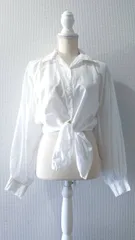80-90’s Jangiblea “Tie Front” オープンカラーシャツ L
