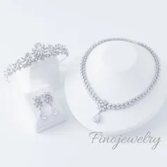 【ブランド公式】P013N004T009 3点セット ブライダルアクセサリー フィノジュエリー イヤリング ビジュー キュービック キュービックジルコニア ウェディング ブライダル 花嫁 結婚式 ウエディングアクセサリー 海外挙式 2次会 パーティー ゲスト