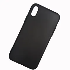 iPhone Xs/X ケース ブラック 耐衝撃 落下防止 軽・薄型 ストラップホール付き 柔軟 砂艶消しの質感 ほこりが付かない 滑り止め iPhone Xs カバー スマートフォンケース