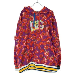 DOLCE&GABBANA ドルチェ＆ガッバーナ 22SS フローラルオーバーサイズパーカー F9M81Z/FSUAN パープル×レッド Sのサムネイル