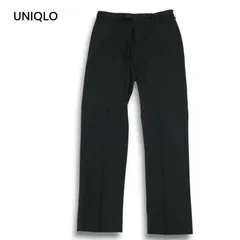 22AW★ UNIQLO ユニクロ 秋冬 ヒートテック★ スマート パンツ スラックス Sz.82 メンズ 黒
