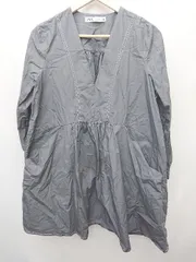 ◇ ZARA ザラ 長袖 ミニ ワンピース サイズEUR M USA M MEX 28 グレー系 レディース P  【1406110011162】
