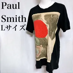 ポールスミス 半袖Tシャツ カットソー アートプリント フォト デザイン 黒 L used in Japan