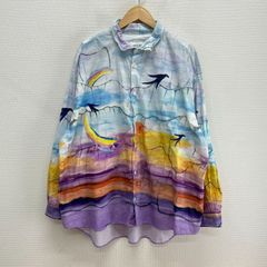 niko and... × tsumori chisato ニコアンド ツモリチサト X222ZA00AD 22SS スカイフリル 長袖シャツ 総柄 L 10127445