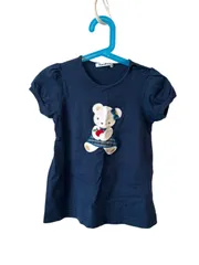 B029 familiarファミリア　半袖Tシャツ　キッズ　紺　サイズ100