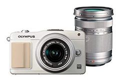 [중고] OLYMPUS 미러리스 일안 PEN mini E-PM2 더블 줌 킷 화이트 E-PM2 DZKIT WHT i8my1cf